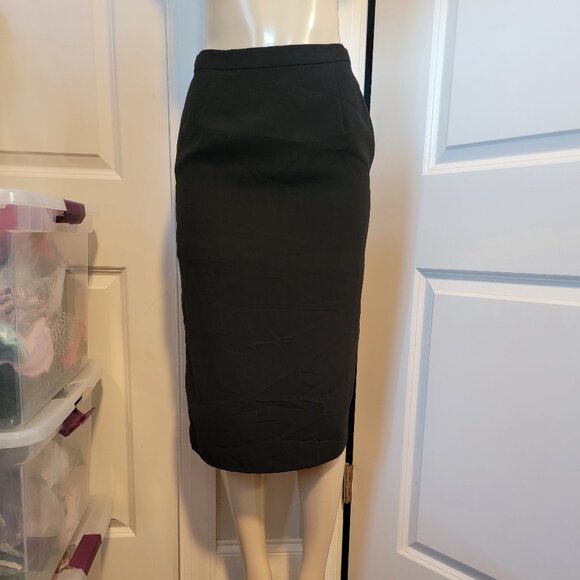 Fabiano Black Below The Knee Pencil Skirt - Picture 13 of 13